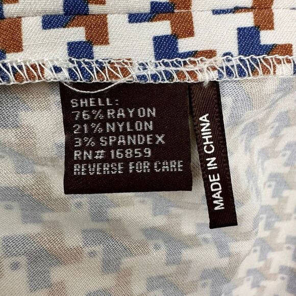 J. McLaughlin Geometric Houndstooth Pencil Skirt size 4 - Picture 7 of 7